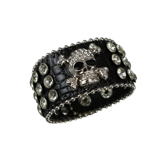 Rhinestone Cross Bracelet