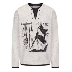 Gothic Graphic Two Pieces Loose T-shirt - PWM