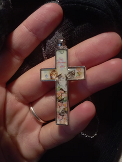Three Cats Cross Pendant Necklace - PWM
