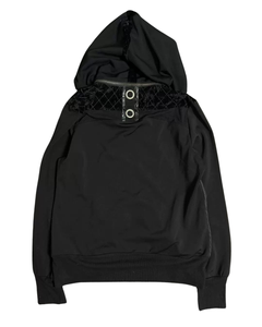 Gothic Cross Embroidered Zip Hoodie