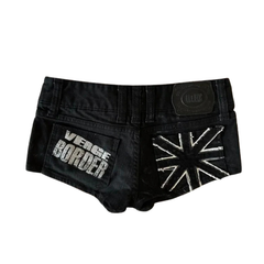 Goth Slim Denim Shorts - PWM