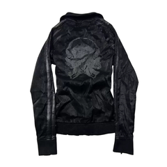 Retro Skull Zip Motorcycle Jacket