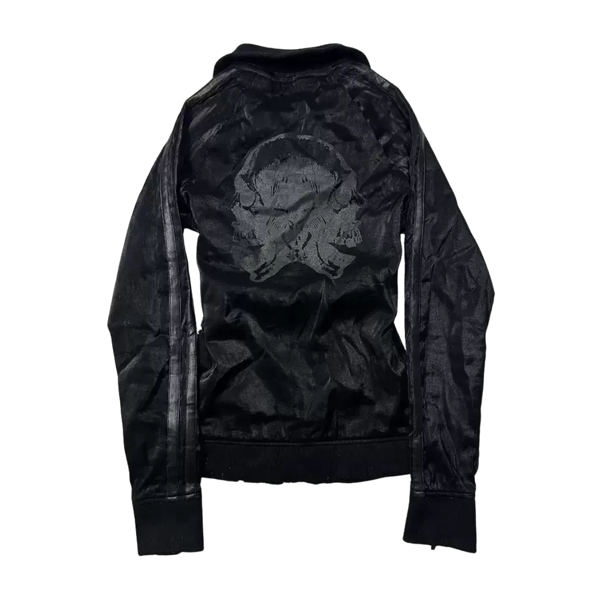 Retro Skull Zip Motorcycle Jacket