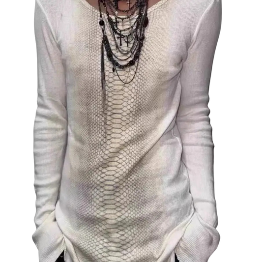 Snakeskin Print T-shirt