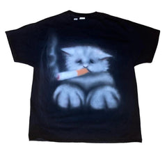 Smoking Kitty T-shirt - PWM