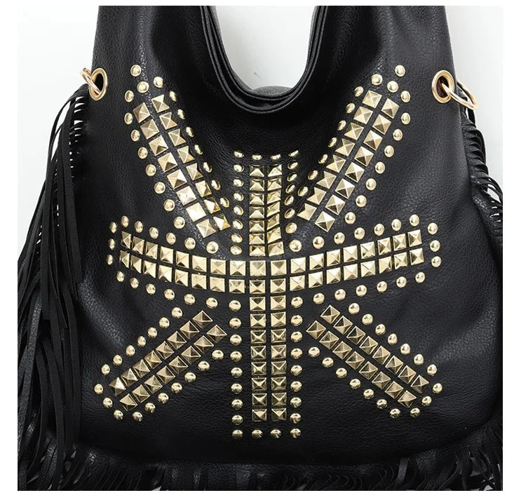 Rivet Crossbody Shoulder Bag - PWM