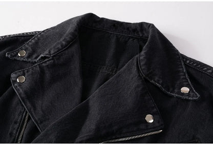 Denim Biker Jacket