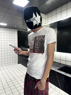 Millennial Portrait Embroidered Graphic T-Shirt