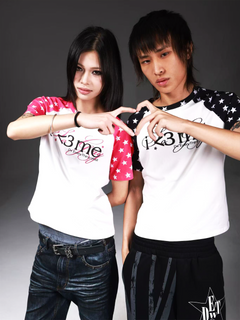 Star Print Raglan Colorblock T-Shirt