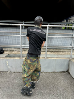 Camouflage Embroidered Slim Polo Shirt
