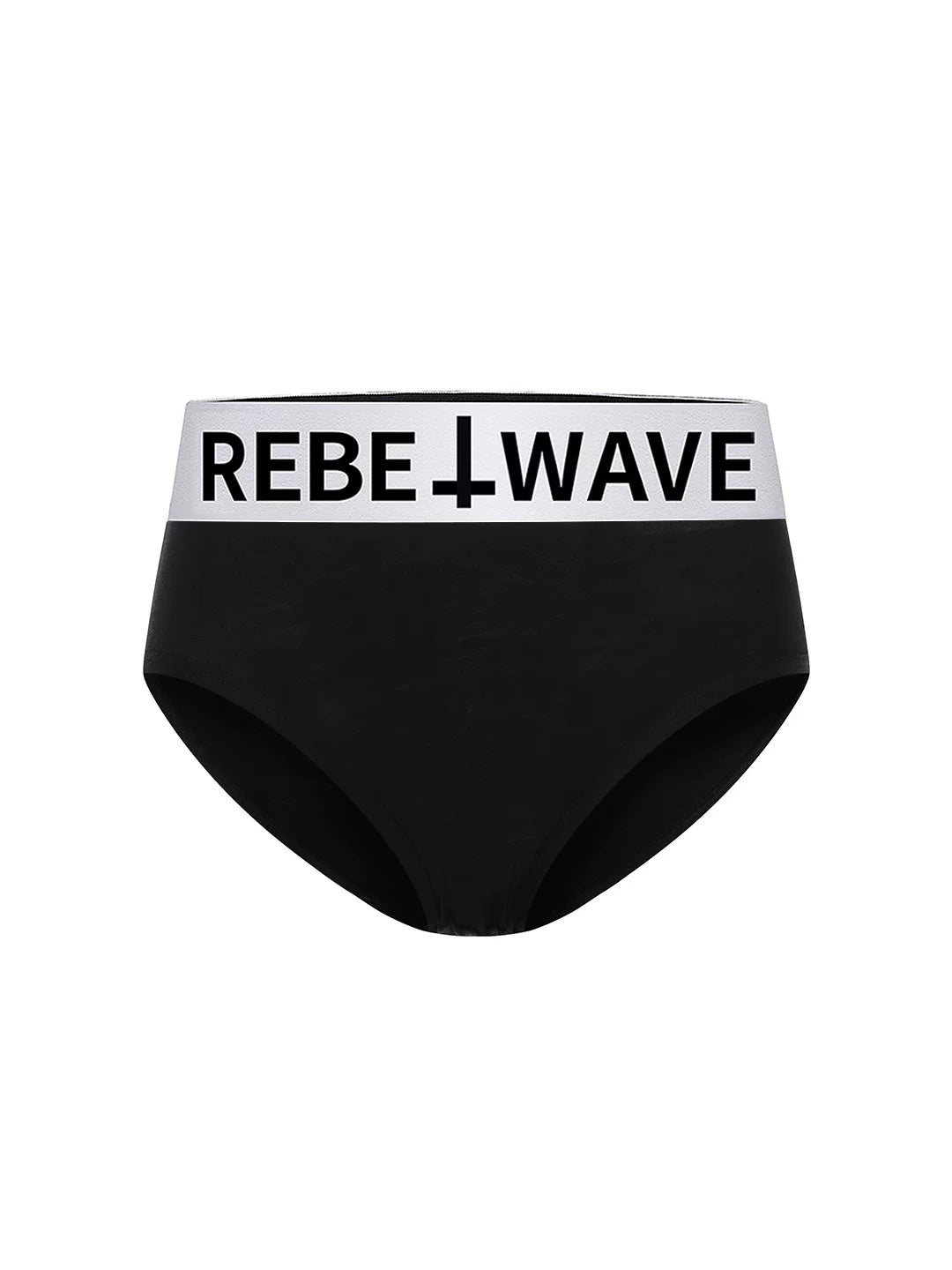 Rebel Wave Logo High-Waist Briefs