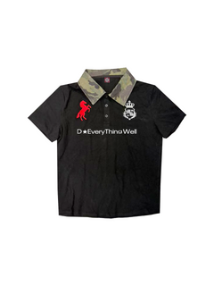 Camouflage Embroidered Slim Polo Shirt
