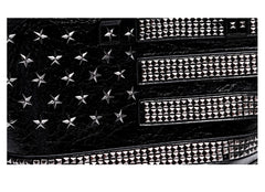 Studded Star Flag Chain-Handle Tote Bag