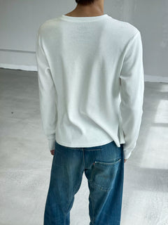 Waffle Graphic Slim Crew Sweatshirt