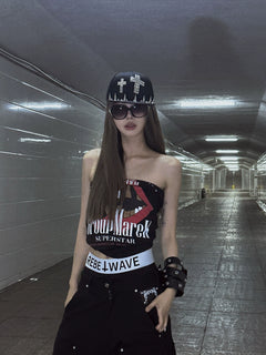 Rebel Wave Logo High-Waist Briefs