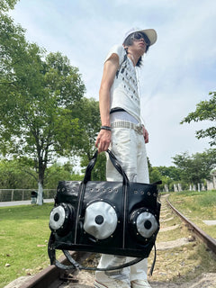 Disc Speaker Graphic Tote Bag
