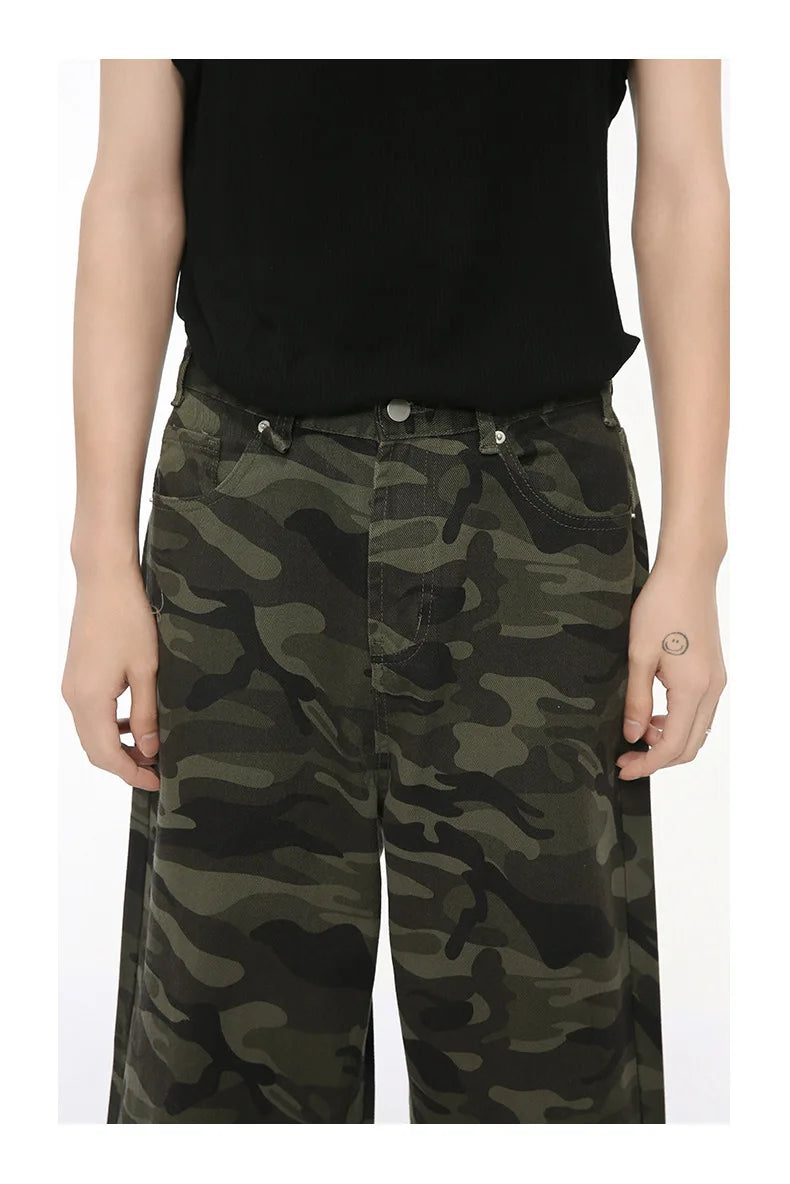 Camouflage Loose Jeans