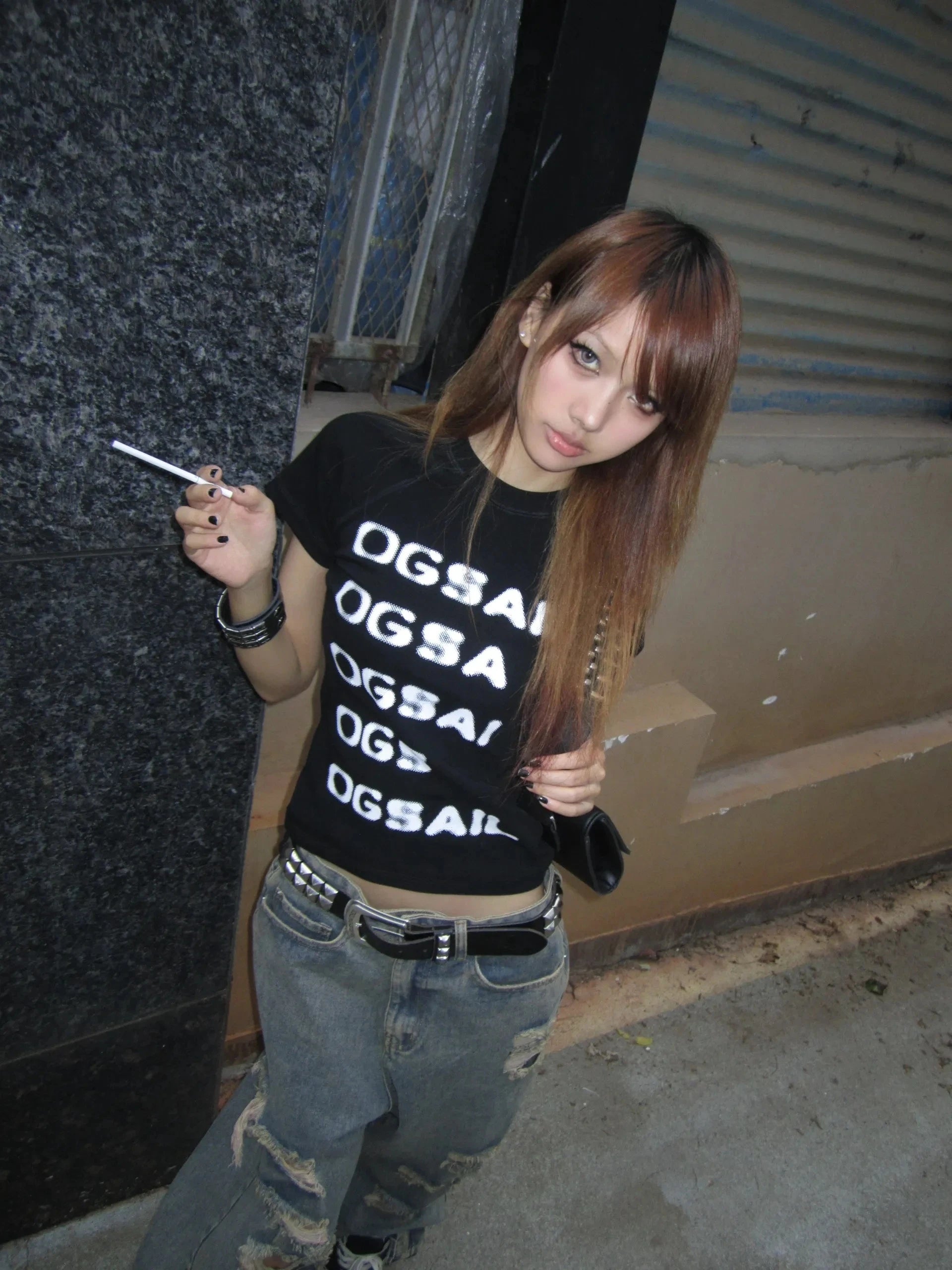 Y2k Letter Print T-shirt - PWM