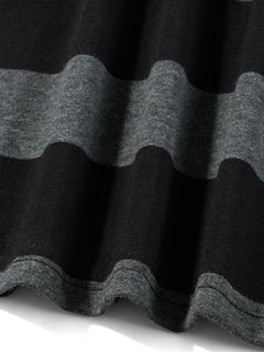 Grey Striped Long Sleeve Tops - PWM