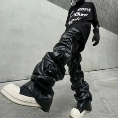 Pleated Leather Pants - PWM