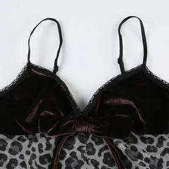 Leopard Mesh Crop Top - PWM