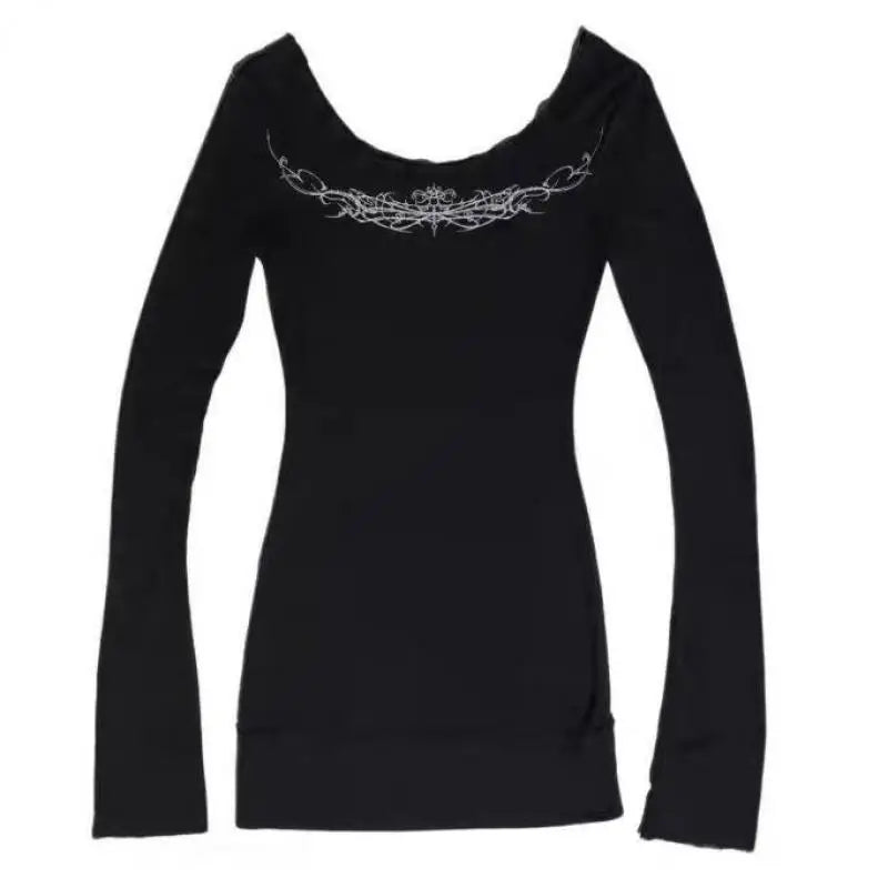 Slim Fit Gothic Tops
