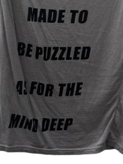 Letter Printing Rivet Slim-fit T-shirt - PWM