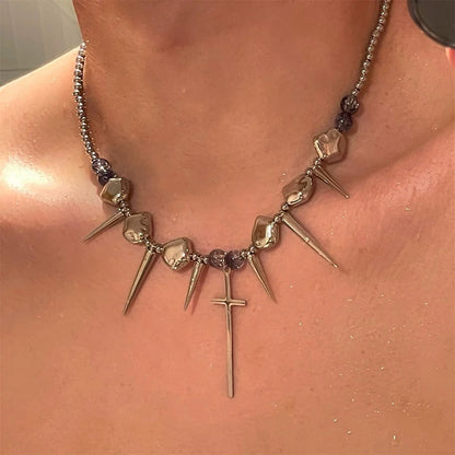 Spike Rivet Necklace