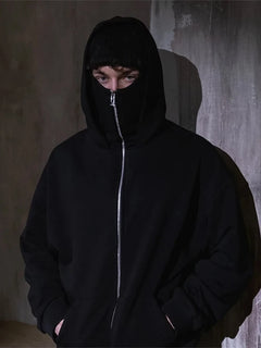 Balaclava Face Mask Zipper Hoodie - PWM