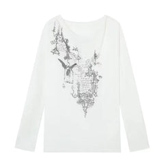 Fairy Graphic Long Sleeve Tee - PWM