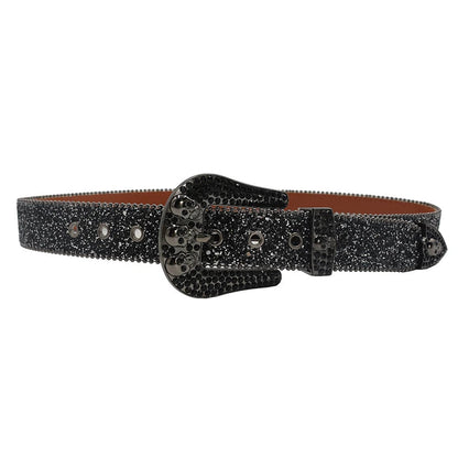 Skull Rhinestone Belt