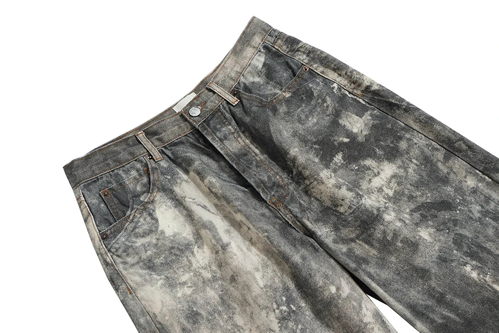 Camouflage Speckled Digital Printed Jeans