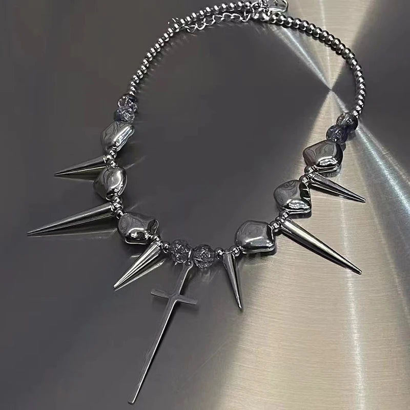 Spike Rivet Necklace