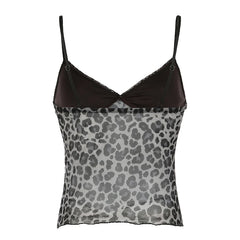Leopard Mesh Crop Top - PWM