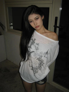 Fairy Graphic Long Sleeve Tee - PWM