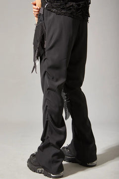 Layered Patchwork Flare Pants - PWM