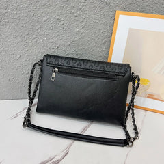 Rivet Skull relief Pattern Shoulder Bag - PWM