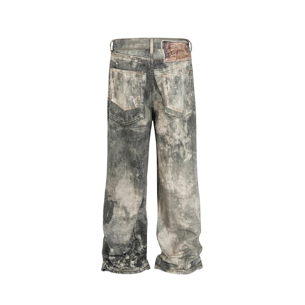 Camouflage Speckled Digital Printed Jeans