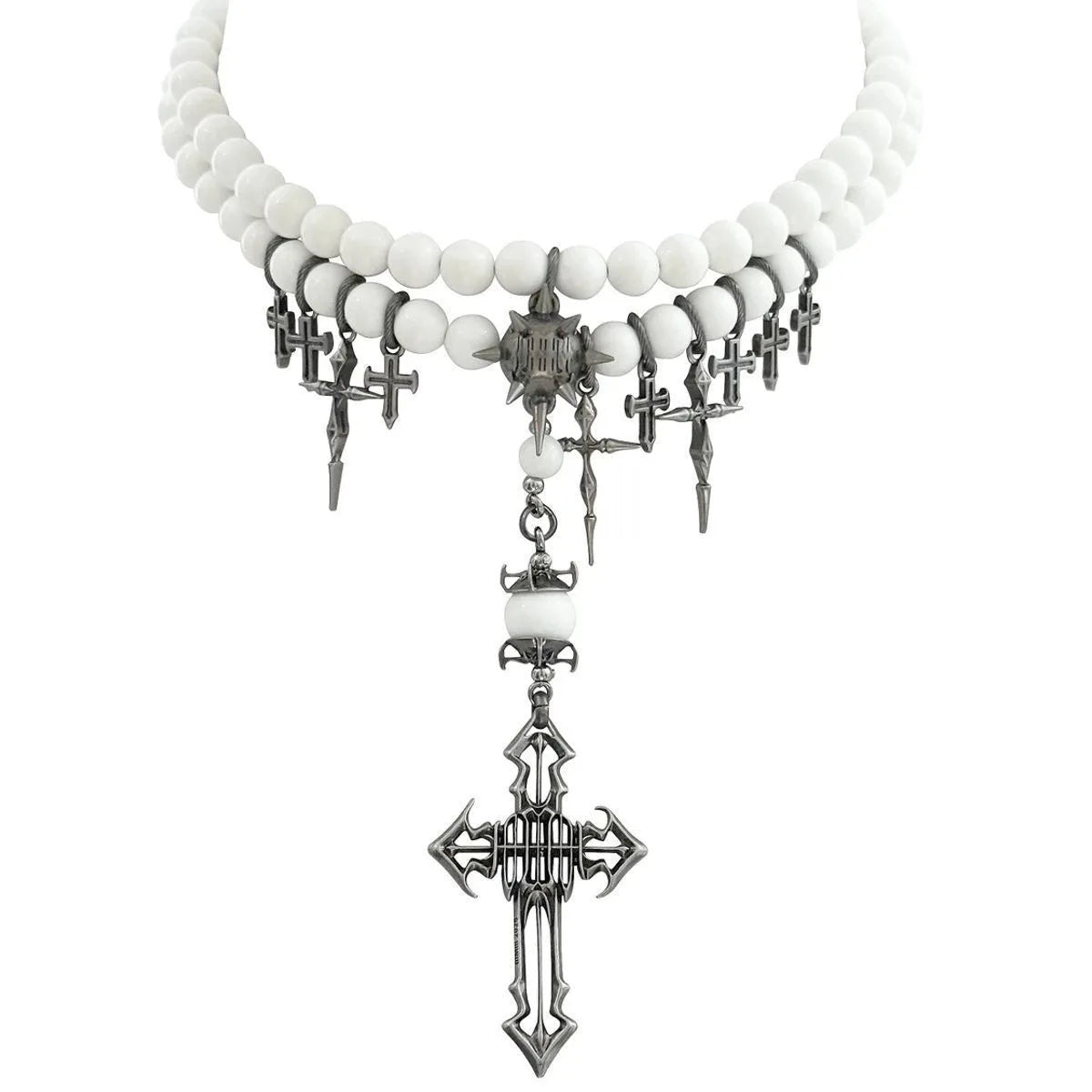 Irregular Bead Splicing Necklace