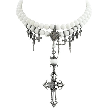 Irregular Bead Splicing Necklace
