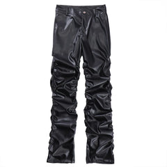 Pleated Leather Pants - PWM
