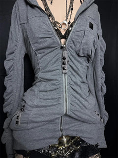 Gathered Slim-Fit Hooded Jacket - PWM