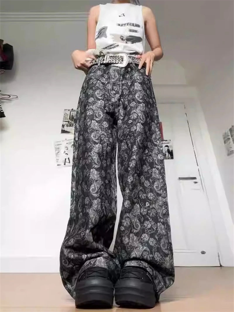 Paisly Pattern Baggy Trousers