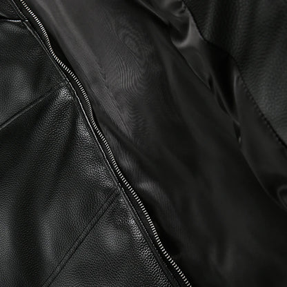 Leather Padded Jacket