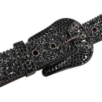 Skull Rhinestone Belt