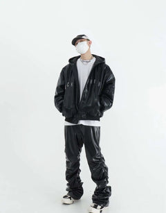 Pleated Leather Pants - PWM