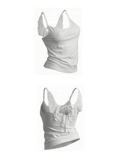 Angel Wings Embroidered Vest - PWM