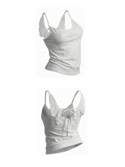 Angel Wings Embroidered Vest