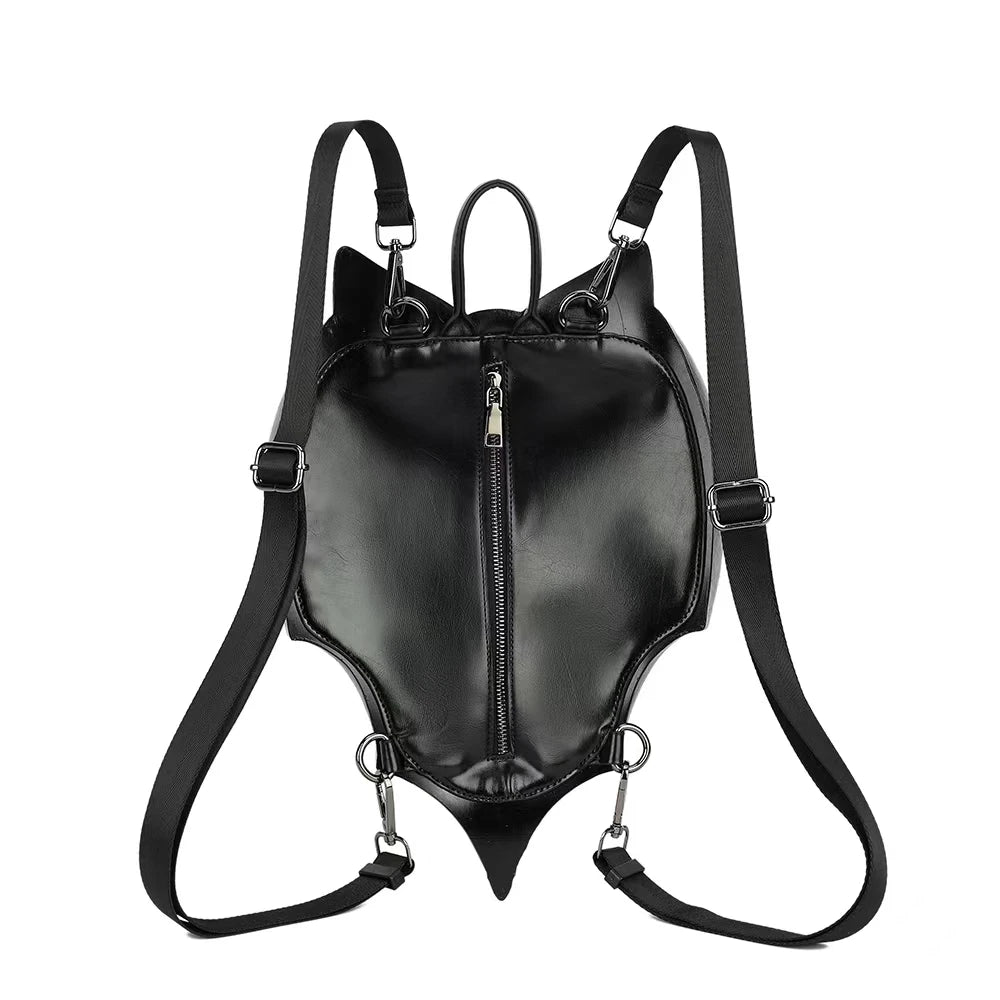 Black Bat Shaped Backpack