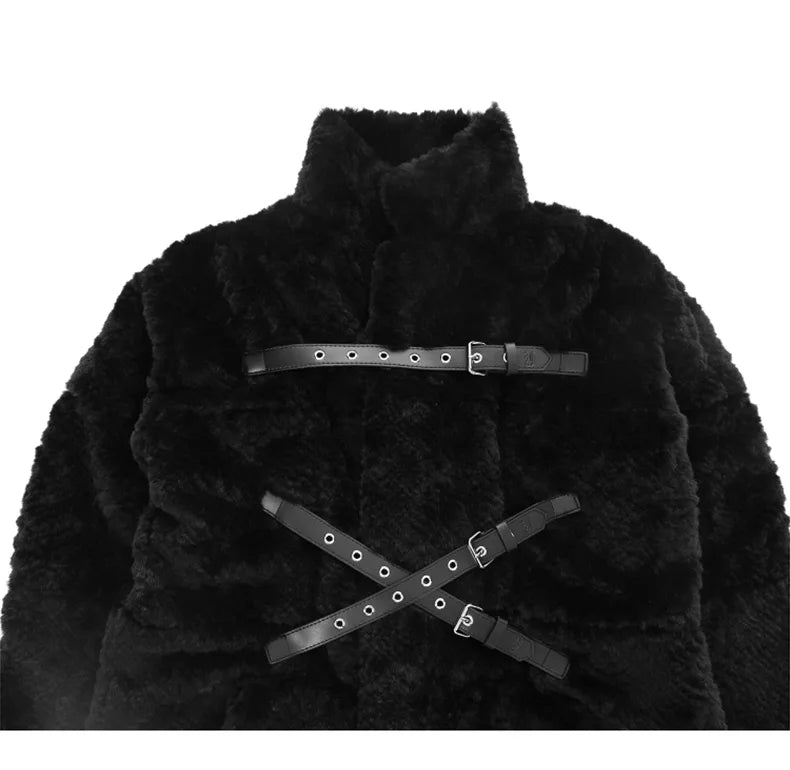 Gothic Fuzzy Fur Coat